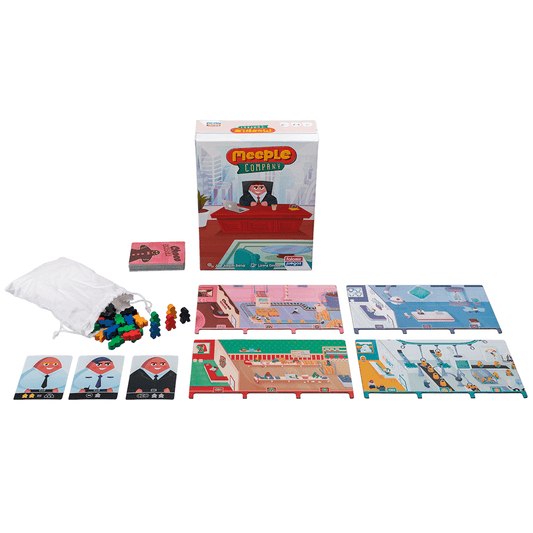 MEEPLE COMPANY – JUEGO DE MESA DE ESTRATEGIA Y GESTIÓN DE EMPRESAS PARA 2 A 4 JUGADORES | FALOMIR