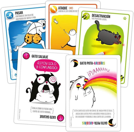 EXPLODING KITTENS PARTY PACK – EL JUEGO DE CARTAS MÁS LOCO PARA HASTA 10 JUGADORES