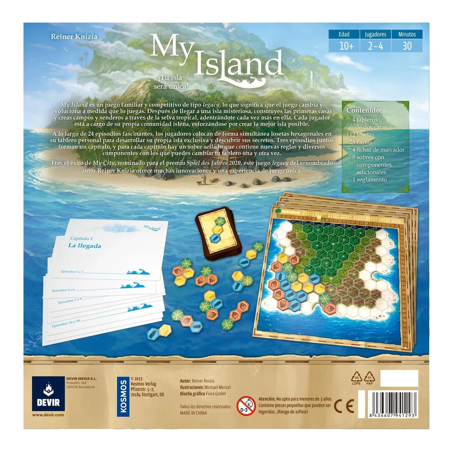 MY ISLAND – JUEGO DE MESA LEGACY FAMILIAR DE CONSTRUCCIÓN Y AVENTURA 🏝️🌊