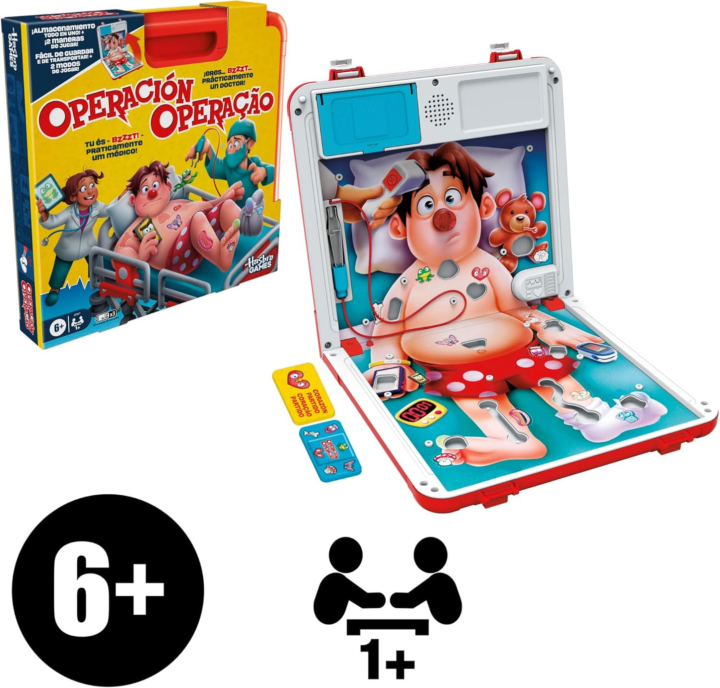 JUEGO OPERACIÓN HASBRO | JUEGO DE MESA DE HABILIDAD Y DESTREZA PARA TODA LA FAMILIA