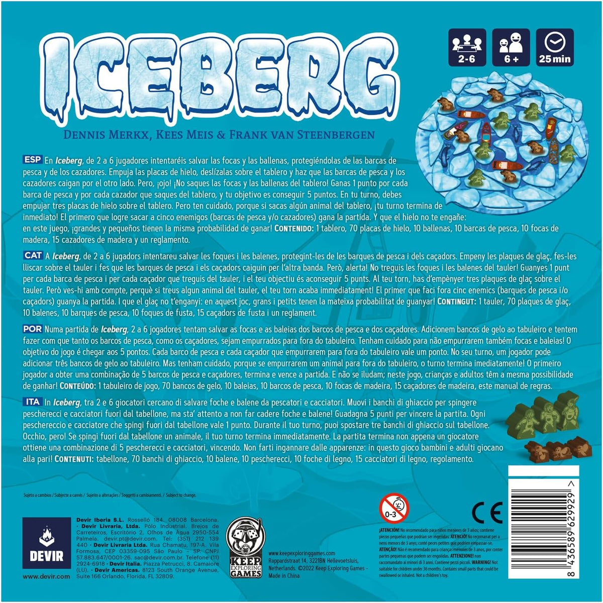 ICEBERG – JUEGO DE MESA FAMILIAR DE HABILIDAD Y ESTRATEGIA