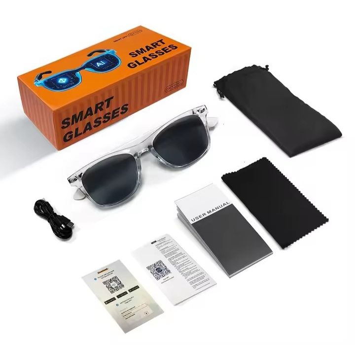 GAFAS INTELIGENTES CON IA Y TRADUCCIÓN EN TIEMPO REAL | BLUETOOTH 5.4, AUDIO HD, FILTRO LUZ AZUL Y CONTROL TÁCTIL