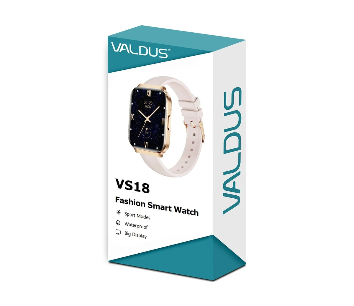 SMARTWATCH VALDUS VS18 CON LLAMADAS BLUETOOTH, PANTALLA TÁCTIL HD DE 1,75” Y MONITOR DE ACTIVIDAD IP68