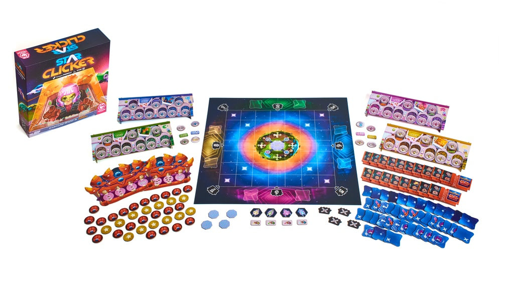STAR CLICKER JUEGO DE MESA ESPACIAL RÁPIDO Y ESTRATÉGICO PARA FAMILIAS Y AMIGOS