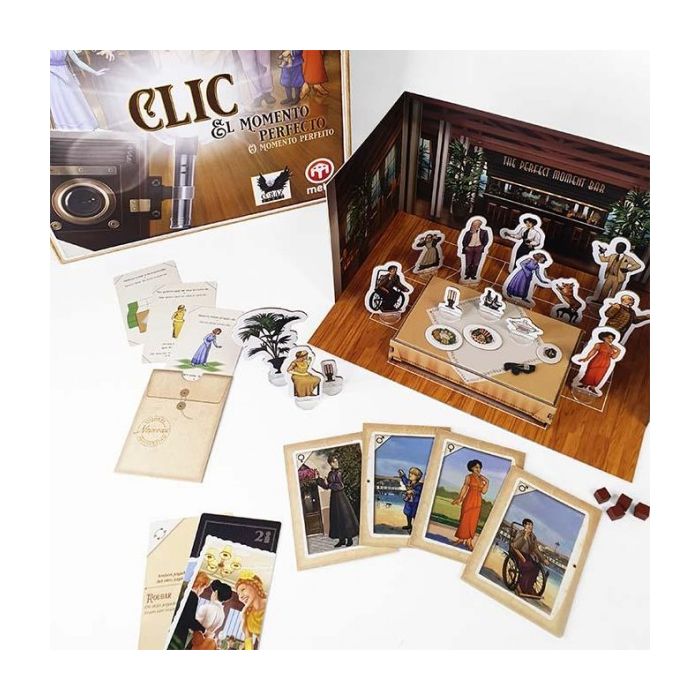CLIC: EL MOMENTO PERFECTO – JUEGO DE MEMORIA, DEDUCCIÓN Y FOTOS 2-4 JUGADORES