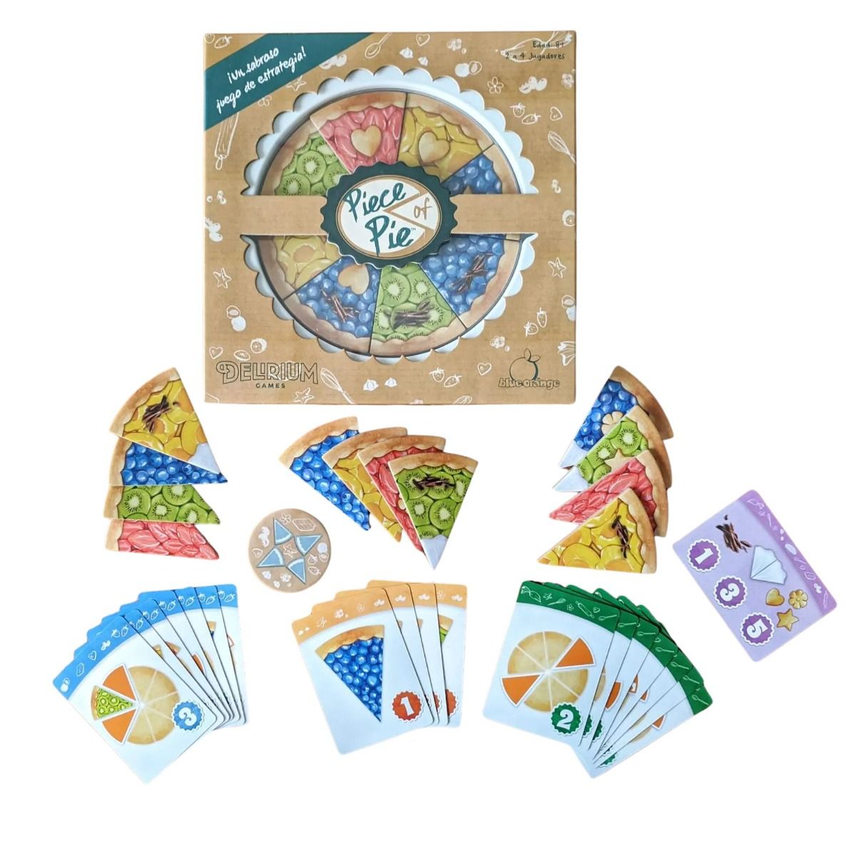 JUEGO DE MESA PIECE OF PIE ESTRATEGIA FAMILIAR CARTAS Y TARTAS 2-4 JUGADORES
