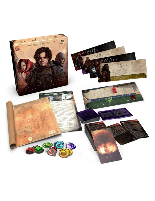 DUNE: SECRETOS DE LAS CASAS – JUEGO DE MESA COOPERATIVO NARRATIVO DE ESTRATEGIA