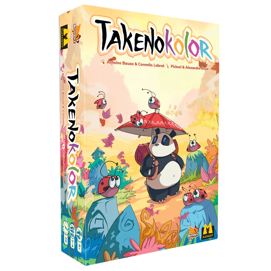 TAKENOKOLOR JUEGO DE MESA FAMILIAR ROLL & WRITE EN EL UNIVERSO TAKENOKO