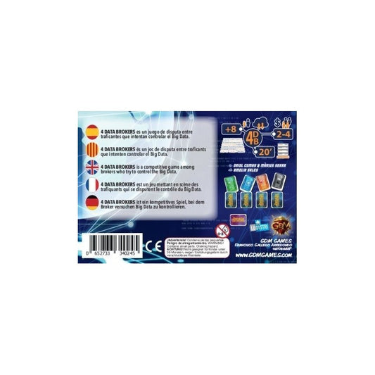 4 DATA BROKERS - JUEGO DE CARTAS DE ESTRATEGIA SOBRE BIG DATA PARA 2 A 4 JUGADORES