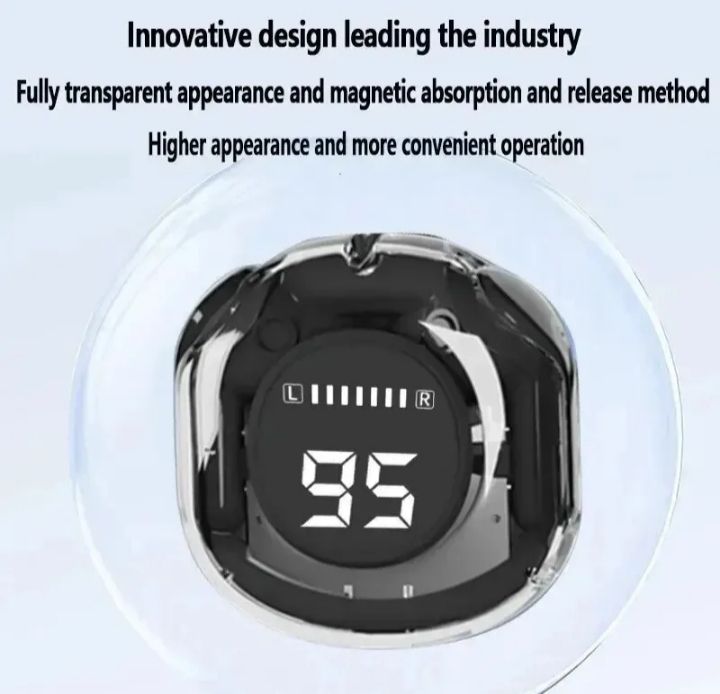 AURICULARES INALÁMBRICOS BLUETOOTH TWS TRANSPARENTES CRYSTAL AIR39 🎧