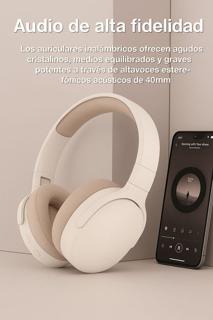 AURICULARES INALÁMBRICOS BLUETOOTH P29 – DIADÉMA PLEGABLE, SONIDO HI-FI Y MICRÓFONO INTEGRADO
