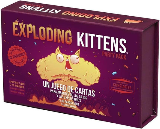 EXPLODING KITTENS PARTY PACK – EL JUEGO DE CARTAS MÁS LOCO PARA HASTA 10 JUGADORES