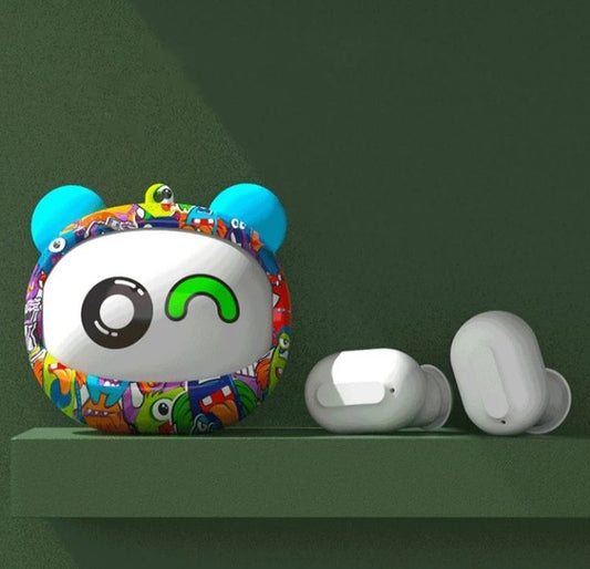 AURICULARES INALÁMBRICOS TWS FACEPODS – ¡PERSONALIDAD Y SONIDO DE DIBUJO ANIMADO!