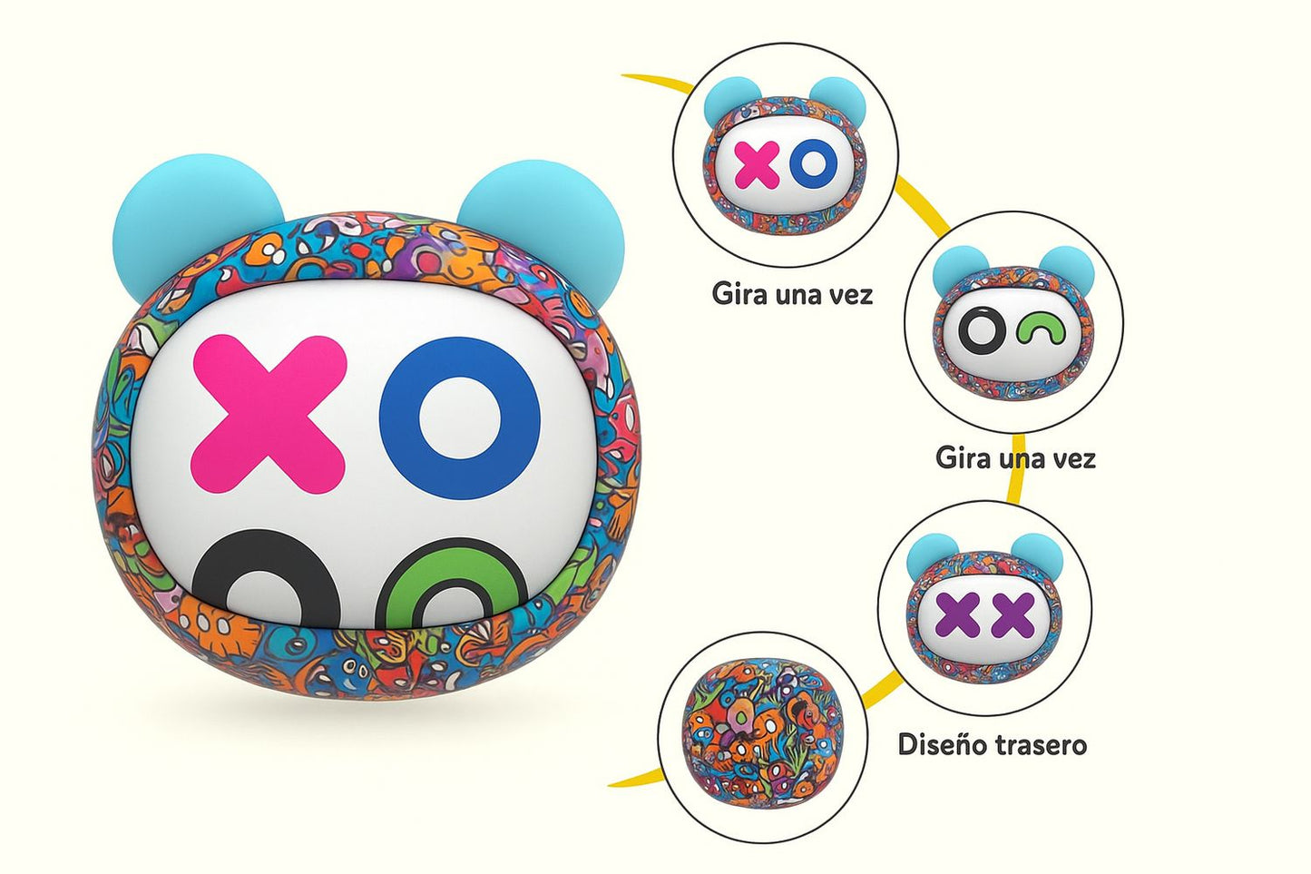 AURICULARES INALÁMBRICOS TWS FACEPODS – ¡PERSONALIDAD Y SONIDO DE DIBUJO ANIMADO!