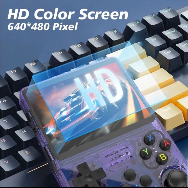 CONSOLA RETRO PORTÁTIL R36S 64 GB DUAL-CHIP – PANTALLA IPS 3,5″ 640×480 • RK3326 • LINUX/ARKOS • EMULADORES CLÁSICOS - +20000 JUEGOS