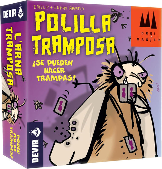 JUEGO DE CARTAS POLILLA TRAMPOSA – DIVERTIDO, RÁPIDO Y LLENO DE TRAMPAS | JUEGO FAMILIAR PARA REÍR Y COMPETIR