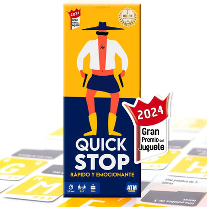 QUICK STOP — JUEGO DE MESA RÁPIDO Y DIVERTIDO (2-7 JUGADORES, +10 AÑOS)