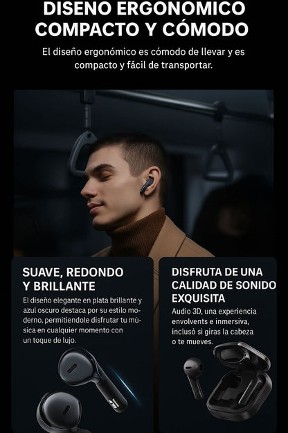 RELOJ SMART INTELIGENTE D8E 2-EN-1 CON AURICULARES BLUETOOTH – PANTALLA 2.01″ AMOLED, LLAMADAS BT 5.3, IP67 Y CONTROL FIT