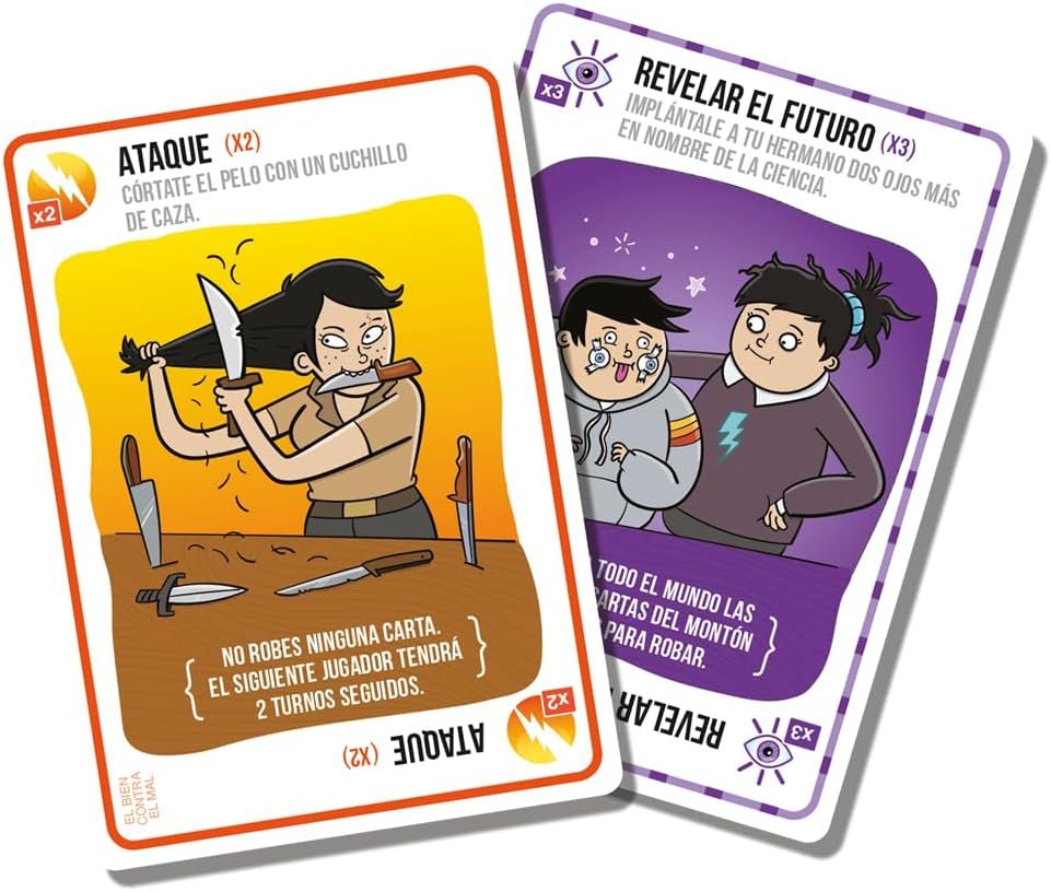 EXPLODING KITTENS EL BIEN CONTRA EL MAL – JUEGO DE CARTAS ESTRATÉGICO Y DIVERTIDO