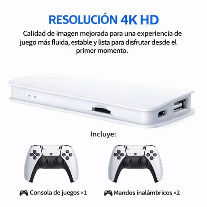 CONSOLAB RETRO M15 GAME STICK 4K HDMI – 64GB + 20,000 JUEGOS + MANDOS INALÁMBRICOS