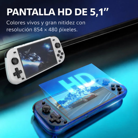 CONSOLA PORTÁTIL RETRO R50S ARKOS 128GB – WIFI, PANTALLA IPS 5.1″ Y +35.000 JUEGOS