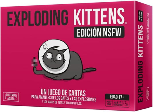 EXPLODING KITTENS NSFW – JUEGO DE CARTAS DIVERTIDO PARA ADULTOS (2–5 JUGADORES)