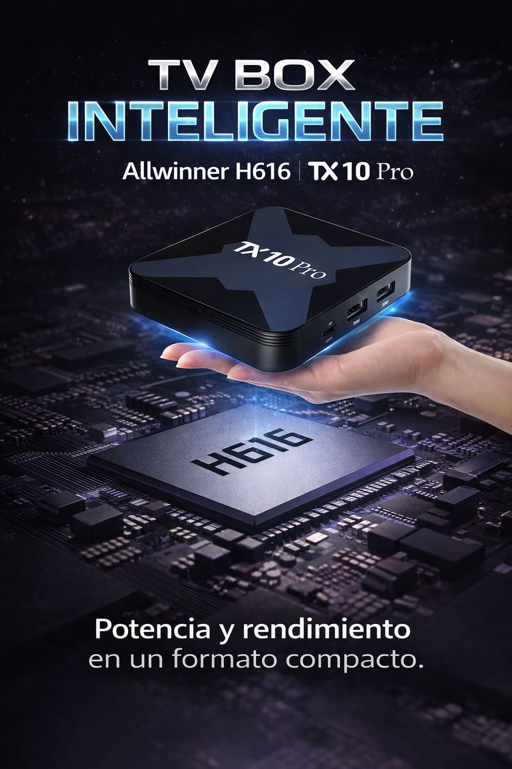 SMART TV BOX TX10 PRO – 8GB RAM + 128GB ALMACENAMIENTO, 4K WIFI BLUETOOTH