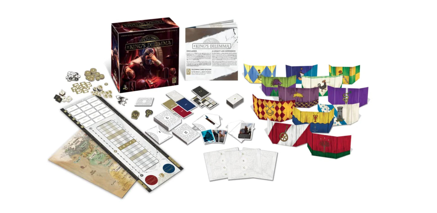 EL DILEMA DEL REY – JUEGO DE MESA NARRATIVO DE DECISIONES POLÍTICAS Y CONSECUENCIAS