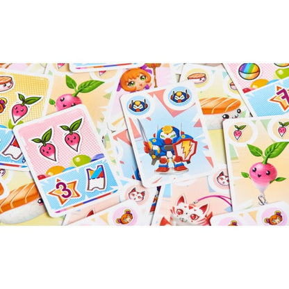 GASHA JUEGO DE MESA CARTAS FAMILIAR TRÁNJIS GAMES – COLECCIÓN, AZAR Y ESTRATEGIA RÁPIDA 2-6 JUGADORES
