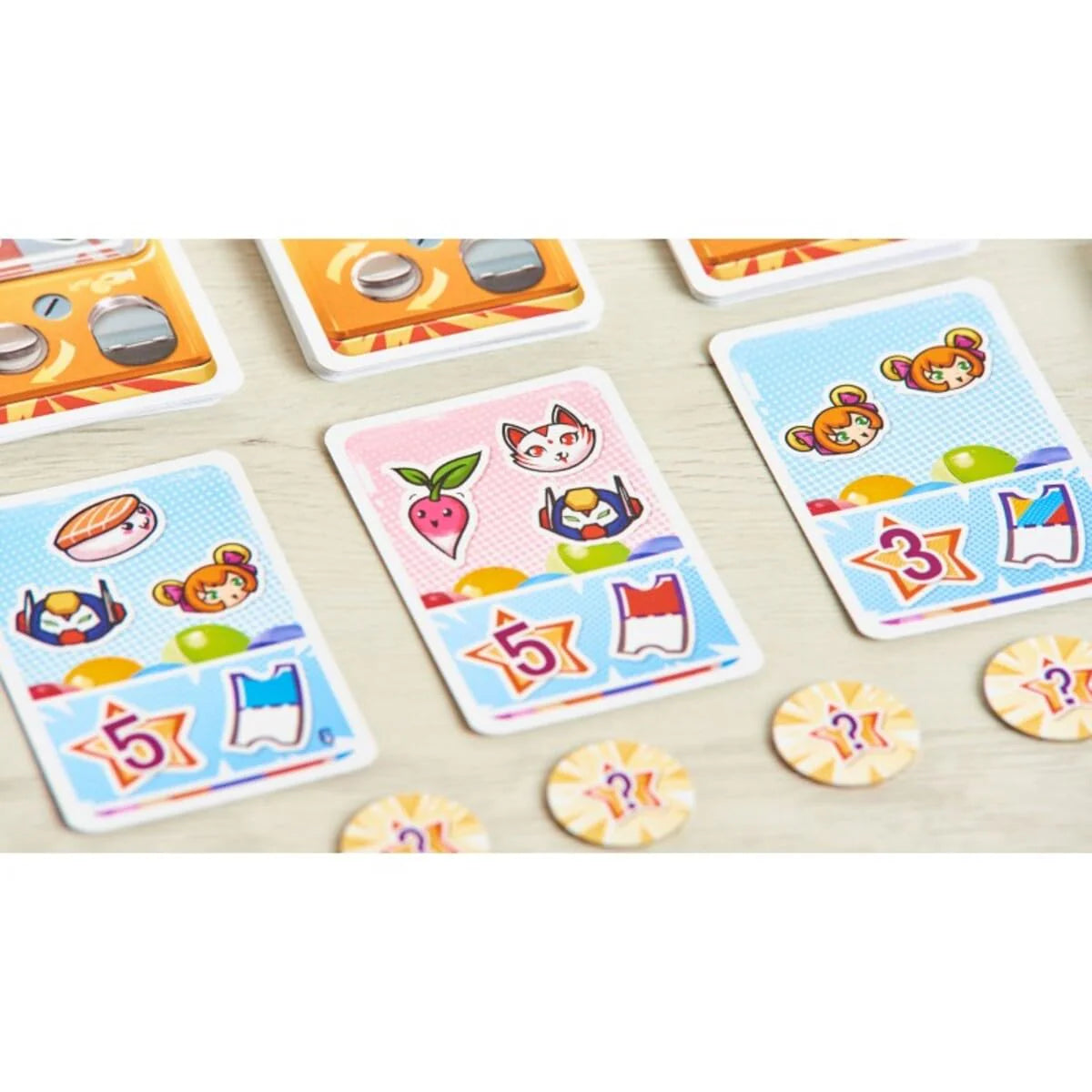 GASHA JUEGO DE MESA CARTAS FAMILIAR TRÁNJIS GAMES – COLECCIÓN, AZAR Y ESTRATEGIA RÁPIDA 2-6 JUGADORES