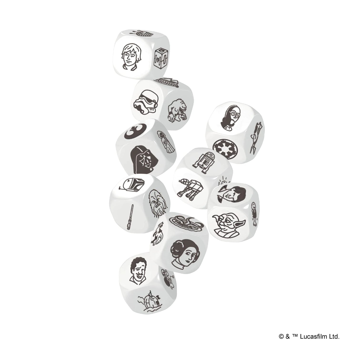 RORY'S STORY CUBES STAR WARS – JUEGO DE DADOS PARA CREAR HISTORIAS GALÁCTICAS | JUEGO FAMILIAR DE IMAGINACIÓN Y CREATIVIDAD