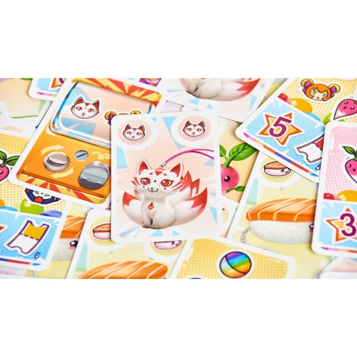 GASHA JUEGO DE MESA CARTAS FAMILIAR TRÁNJIS GAMES – COLECCIÓN, AZAR Y ESTRATEGIA RÁPIDA 2-6 JUGADORES