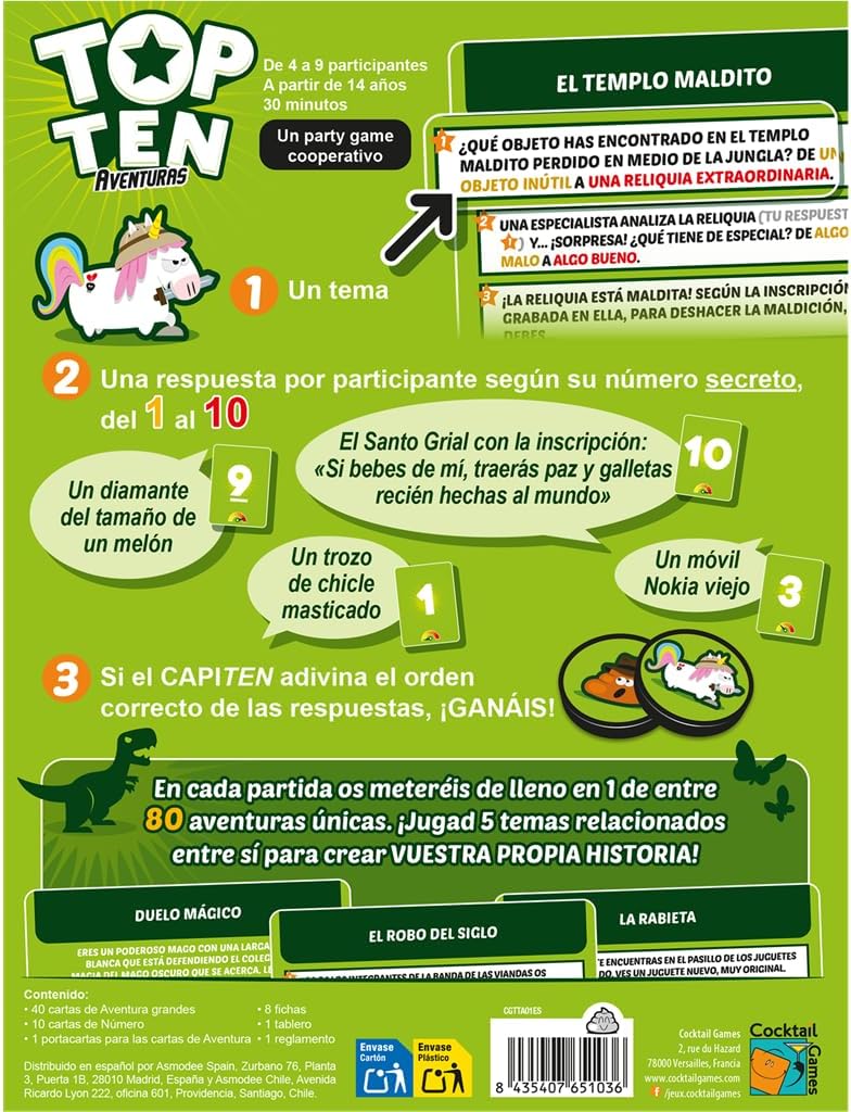 🎲 TOP TEN AVENTURAS – EL PARTY GAME COOPERATIVO MÁS CAÓTICO Y DIVERTIDO PARA TUS REUNIONES