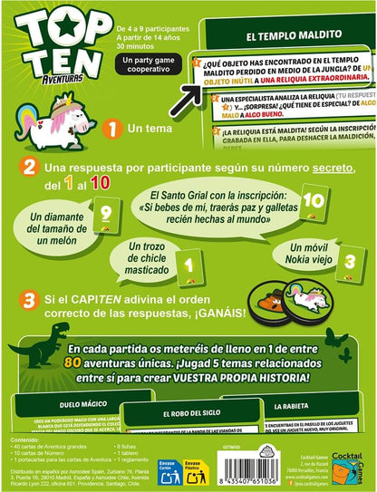 🎲 TOP TEN AVENTURAS – EL PARTY GAME COOPERATIVO MÁS CAÓTICO Y DIVERTIDO PARA TUS REUNIONES