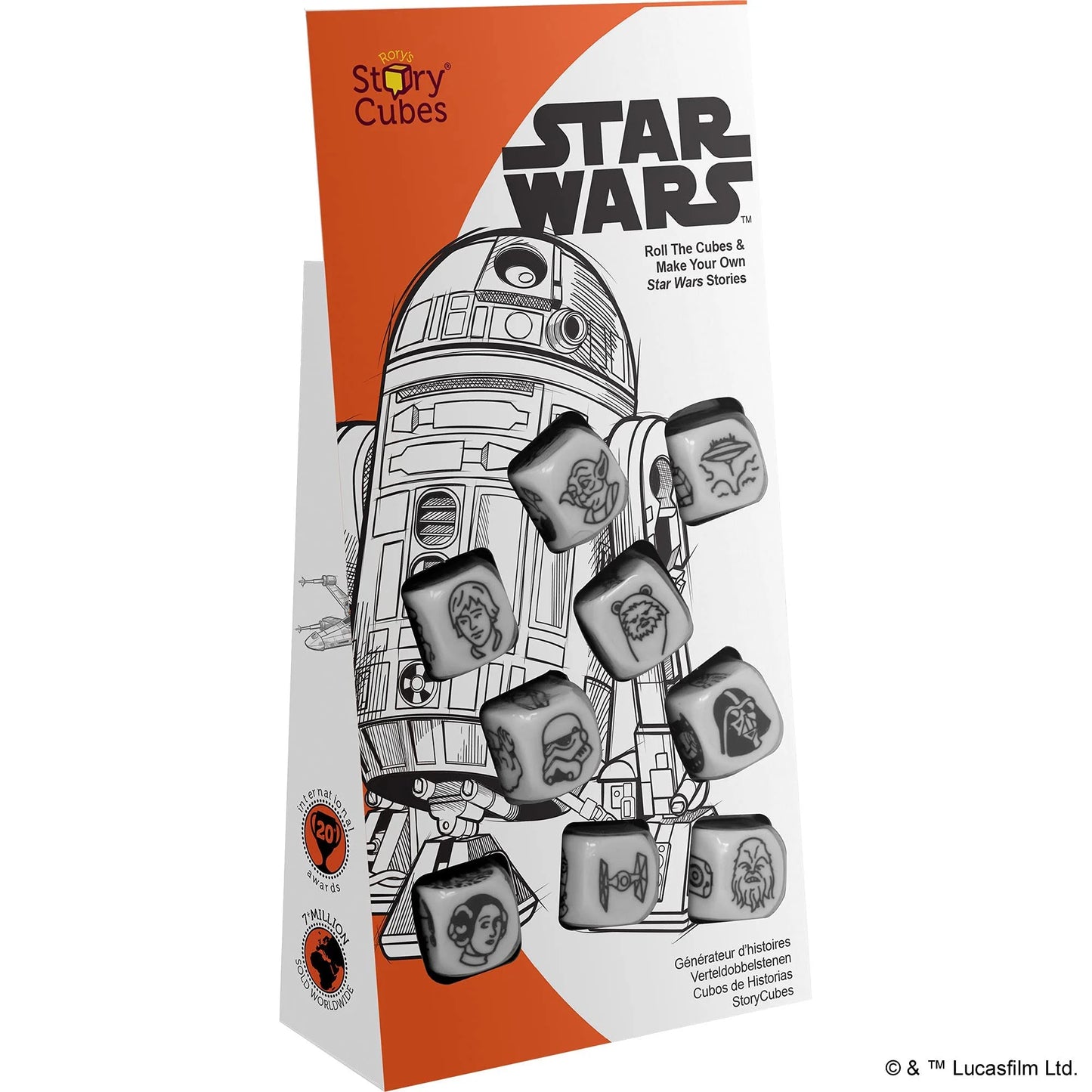 RORY'S STORY CUBES STAR WARS – JUEGO DE DADOS PARA CREAR HISTORIAS GALÁCTICAS | JUEGO FAMILIAR DE IMAGINACIÓN Y CREATIVIDAD