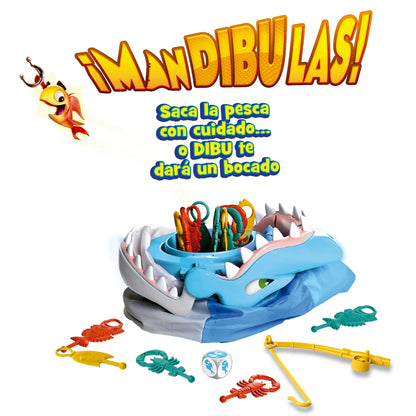 MANDÍBULAS GOLIATH – JUEGO DE MESA INFANTIL DE HABILIDAD Y PESCA +4 AÑOS