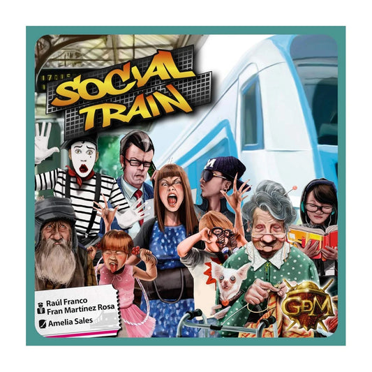 SOCIAL TRAIN – JUEGO DE MESA DE ESTRATEGIA Y LIKES PARA 2-4 JUGADORES | GDM GAMES