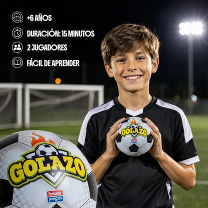GOLAZO – JUEGO DE CARTAS DE FÚTBOL PARA 2 JUGADORES A PARTIR DE 6 AÑOS | FALOMIR JUEGOS