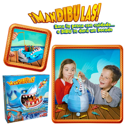 MANDÍBULAS GOLIATH – JUEGO DE MESA INFANTIL DE HABILIDAD Y PESCA +4 AÑOS