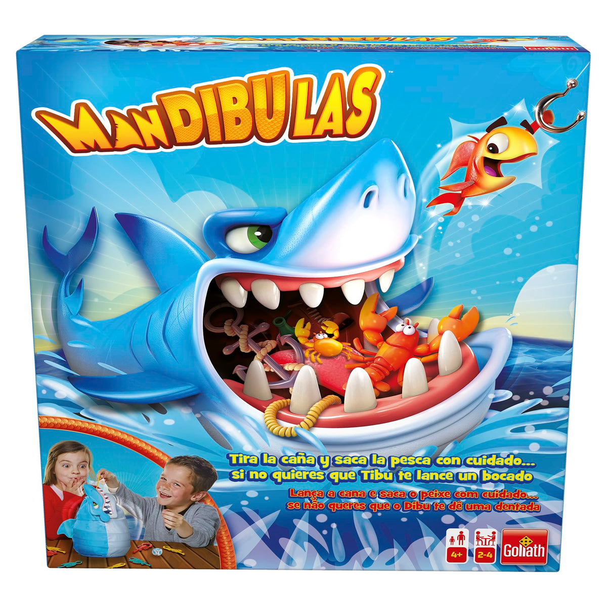 MANDÍBULAS GOLIATH – JUEGO DE MESA INFANTIL DE HABILIDAD Y PESCA +4 AÑOS