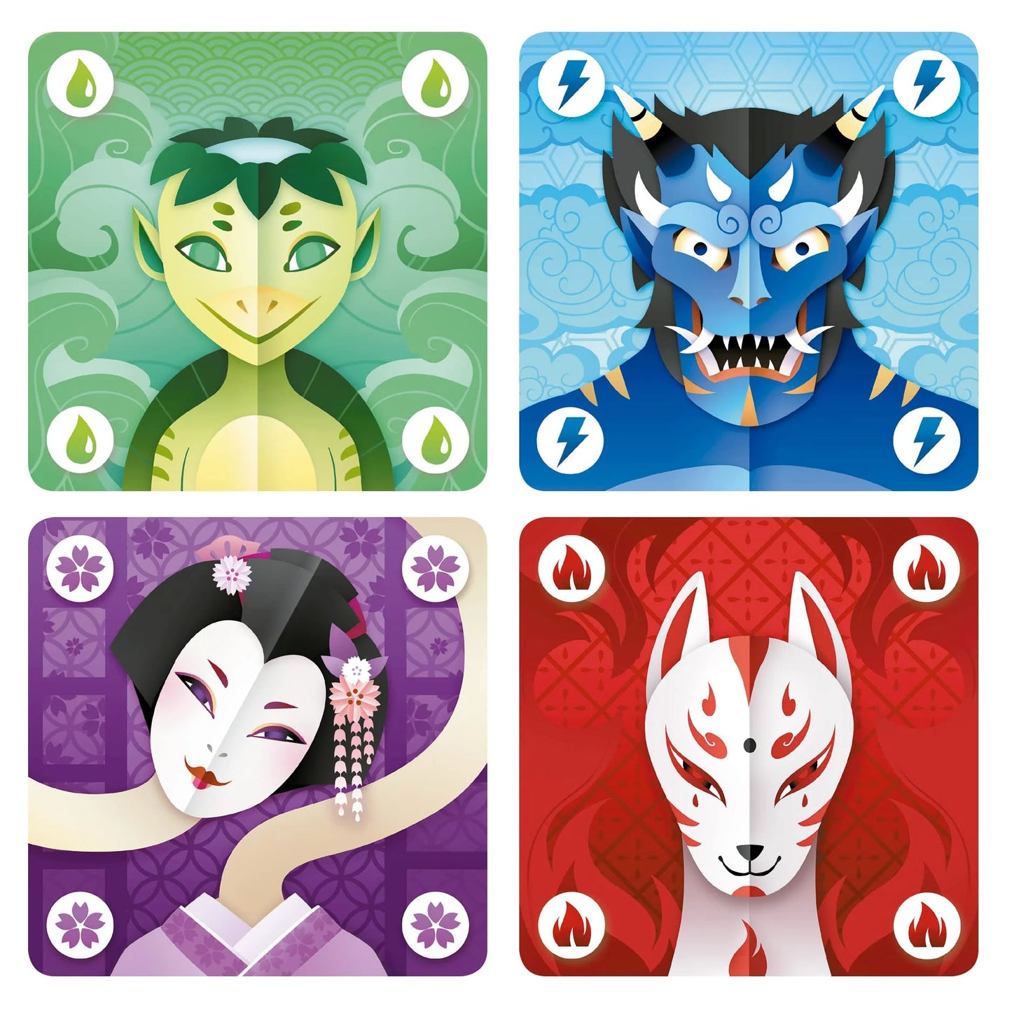 YOKAI – JUEGO DE CARTAS COOPERATIVO JAPONÉS DE MEMORIA Y ESTRATEGIA (2-4 JUGADORES, +8 AÑOS)