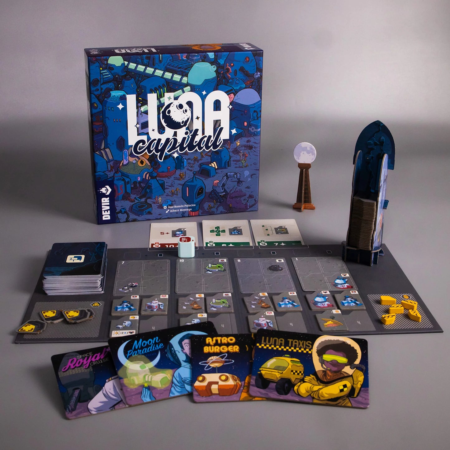 LUNA CAPITAL – JUEGO DE MESA DE ESTRATEGIA ESPACIAL Y DESARROLLO LUNAR