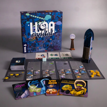 LUNA CAPITAL – JUEGO DE MESA DE ESTRATEGIA ESPACIAL Y DESARROLLO LUNAR
