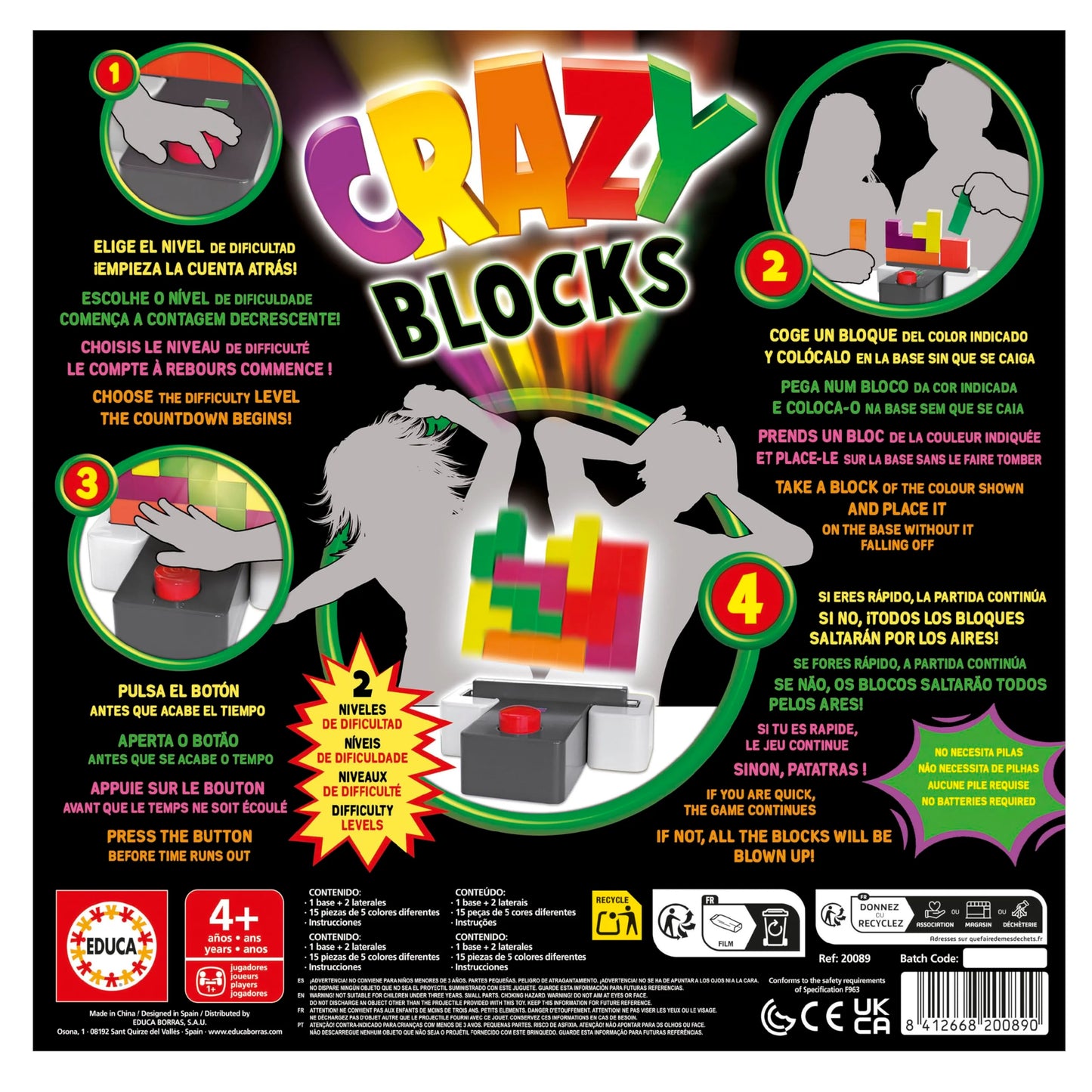 CRAZY BLOCKS – EL JUEGO DE BLOQUES MÁS EXPLOSIVO PARA TODA LA FAMILIA