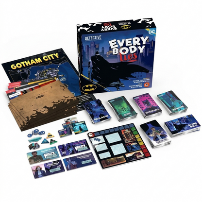 TODO EL MUNDO MIENTE – JUEGO DE MESA DETECTIVE DC BATMAN GOTHAM CITY COOPERATIVO DE INVESTIGACIÓN