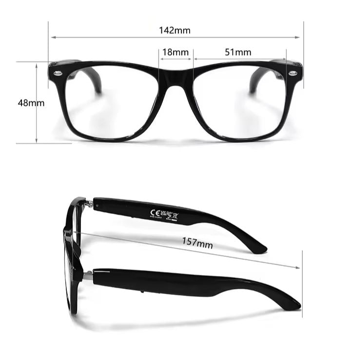 GAFAS INTELIGENTES CON IA Y TRADUCCIÓN EN TIEMPO REAL | BLUETOOTH 5.4, AUDIO HD, FILTRO LUZ AZUL Y CONTROL TÁCTIL