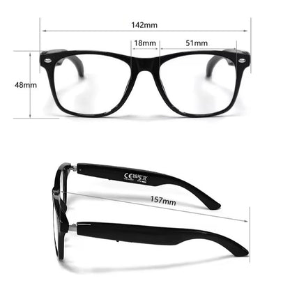 GAFAS INTELIGENTES CON IA Y TRADUCCIÓN EN TIEMPO REAL | BLUETOOTH 5.4, AUDIO HD, FILTRO LUZ AZUL Y CONTROL TÁCTIL