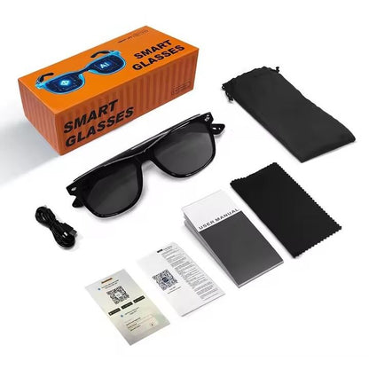 GAFAS INTELIGENTES CON IA Y TRADUCCIÓN EN TIEMPO REAL | BLUETOOTH 5.4, AUDIO HD, FILTRO LUZ AZUL Y CONTROL TÁCTIL