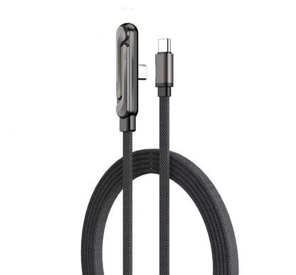 CABLE USB-C A USB-C 240W 1.5M CON SOPORTE 360º – CARGA ULTRARRÁPIDA Y DISEÑO GAMING