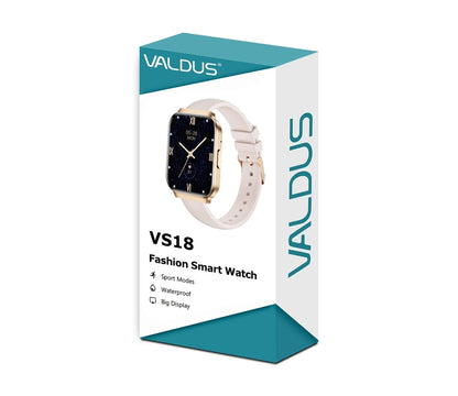 SMARTWATCH VALDUS VS18 CON LLAMADAS BLUETOOTH, PANTALLA TÁCTIL HD DE 1,75” Y MONITOR DE ACTIVIDAD IP68